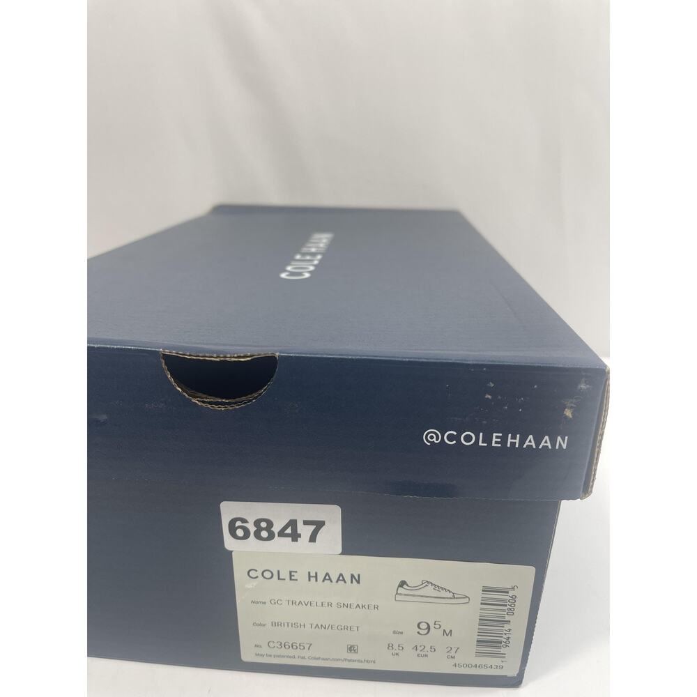 Cole Haan GC Traveler Shoes Mens Size 9.5 British Tan Sneakers New Box - Picture 14 of 15